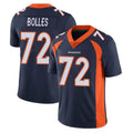 BIPIHUC D.Broncos #72 Garett Bolles Player Navy Vapor Untouchable Limited Game Stitched Jerseys