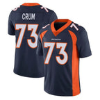 BIPIHUC D.Broncos #73 Frank Crum Player Navy Vapor Untouchable Limited Game Stitched Jerseys