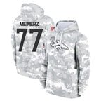 BIPIHUC D.Broncos #77 Quinn Meinerz Player Arctic Camo Salute to Service Hoodies Limited Game Stitched Jerseys