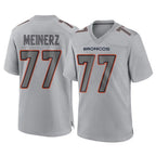 BIPIHUC D.Broncos #77 Quinn Meinerz Player Gray Atmosphere Fashion Limited Game Stitched Jerseys
