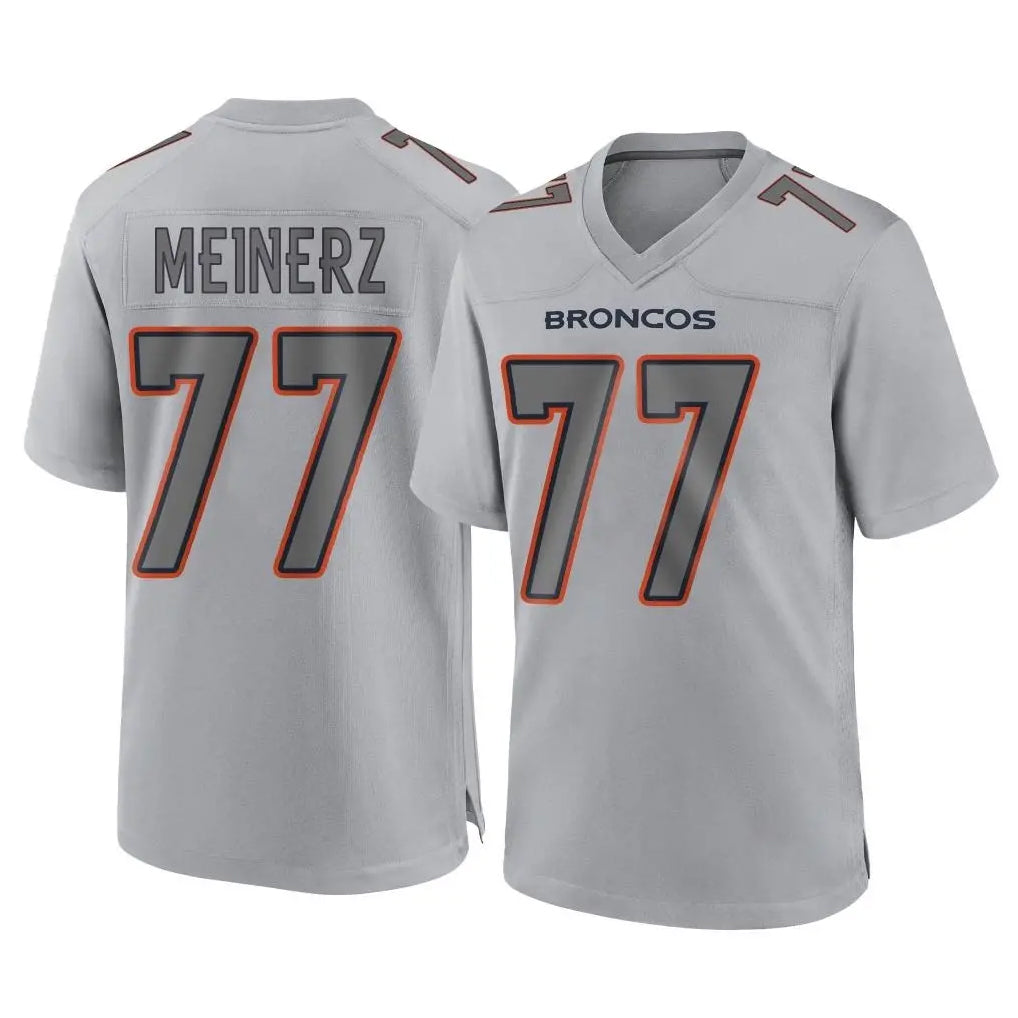 BIPIHUC D.Broncos #77 Quinn Meinerz Player Gray Atmosphere Fashion Limited Game Stitched Jerseys
