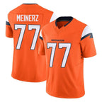 BIPIHUC D.Broncos #77 Quinn Meinerz Player Orange Vapor F.U.S.E. Limited Home Game Stitched Jerseys