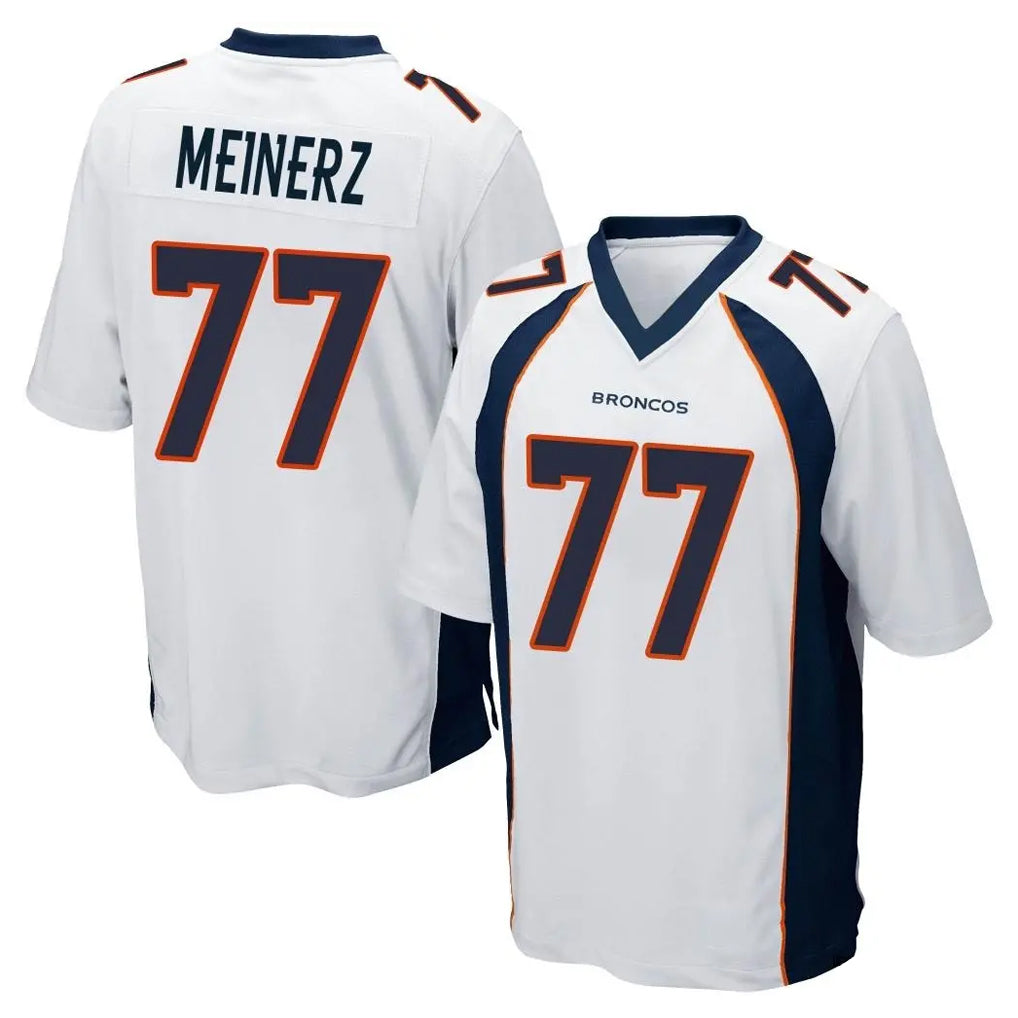 BIPIHUC D.Broncos #77 Quinn Meinerz Player White Game Stitched Jerseys