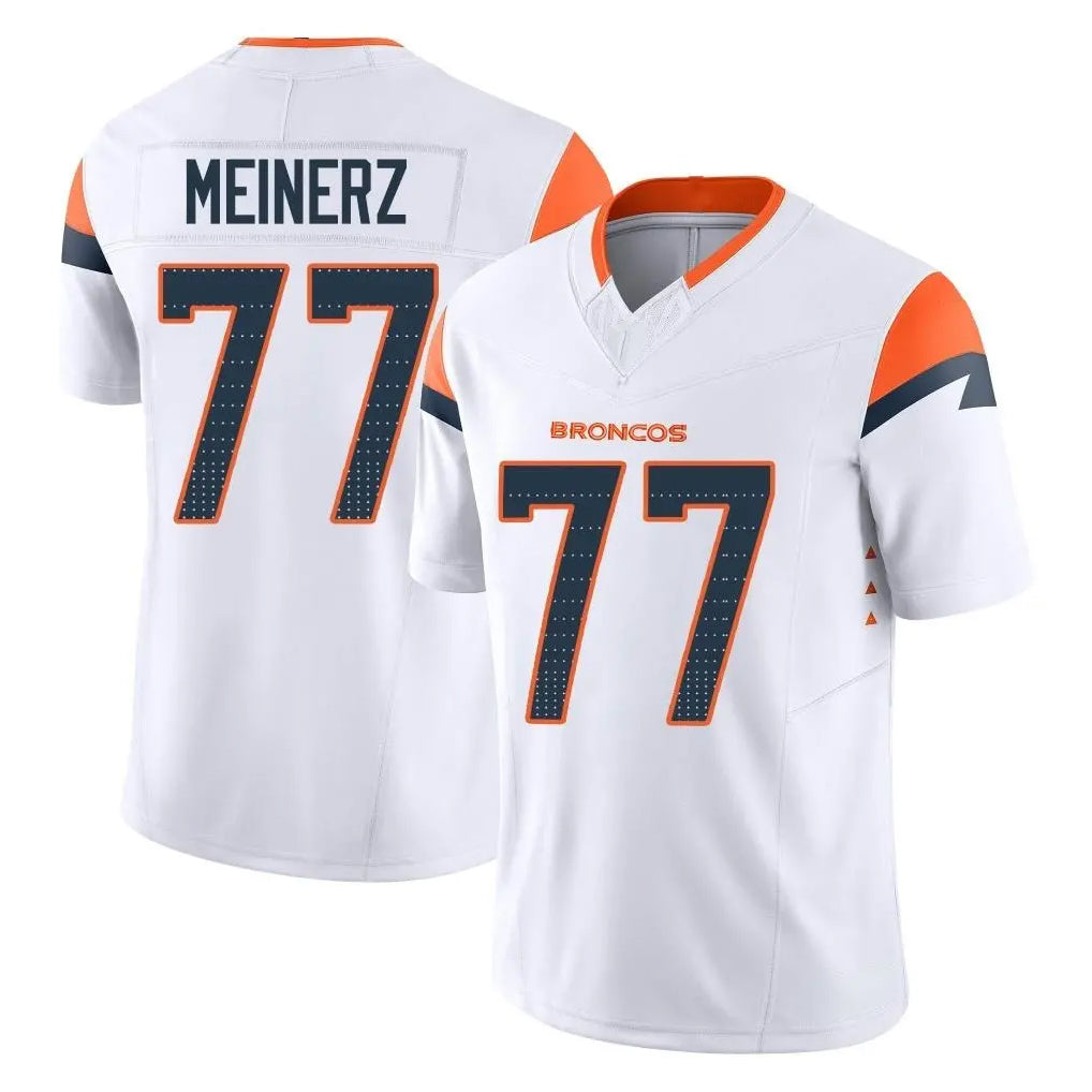 BIPIHUC D.Broncos #77 Quinn Meinerz Player White Limited Vapor F.U.S.E. Home Game Stitched Jerseys