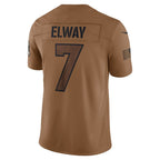 BIPIHUC D.Broncos #7 John Elway Player Brown Salute To Service Limited Stitched Jerseys
