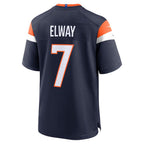 BIPIHUC D.Broncos #7 John Elway Player Navy Home Game Stitched Jerseys