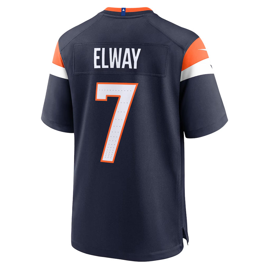 BIPIHUC D.Broncos #7 John Elway Player Navy Home Game Stitched Jerseys