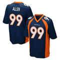 BIPIHUC D.Broncos #99 Zach Allen Player Navy Game Stitched Jerseys