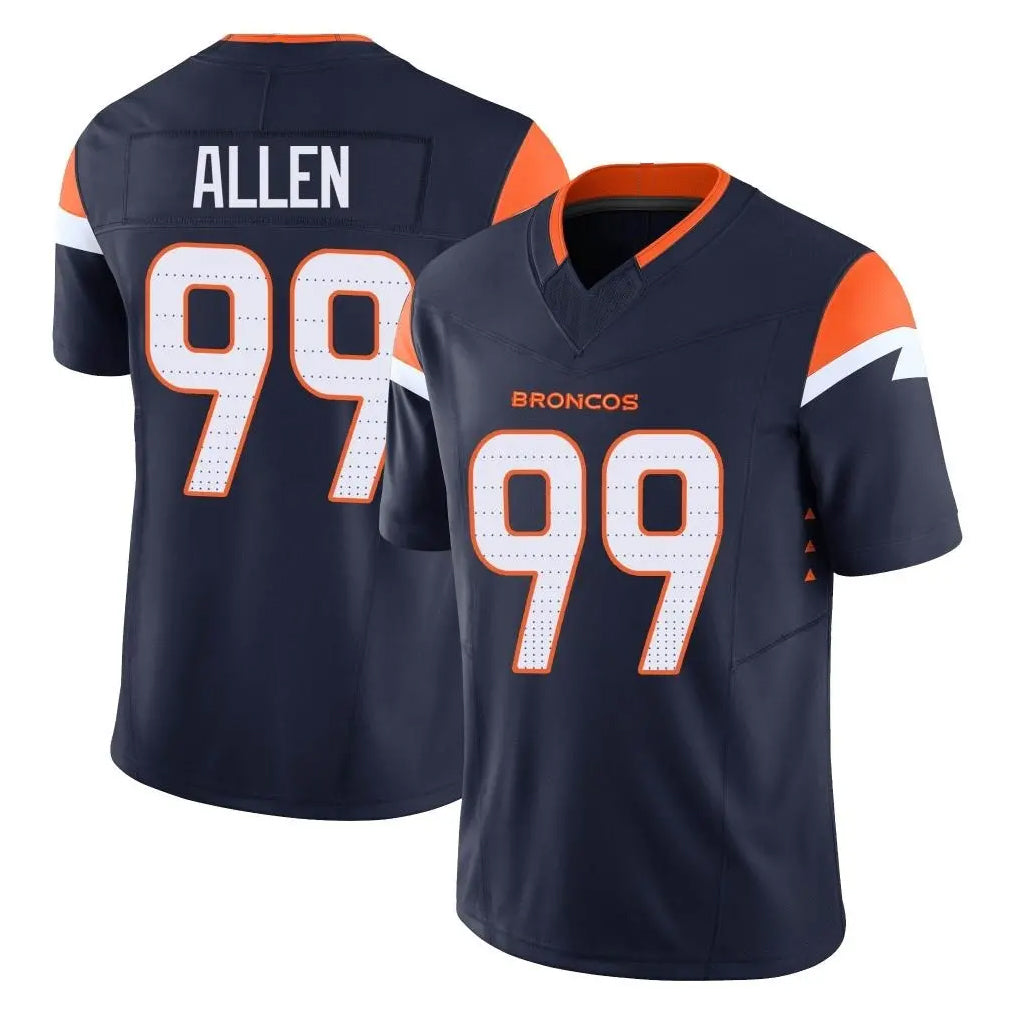 BIPIHUC D.Broncos #99 Zach Allen Player Navy Limited Vapor F.U.S.E. Home Game Stitched Jerseys