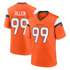 BIPIHUC D.Broncos #99 Zach Allen Player Orange Home Game Stitched Jerseys