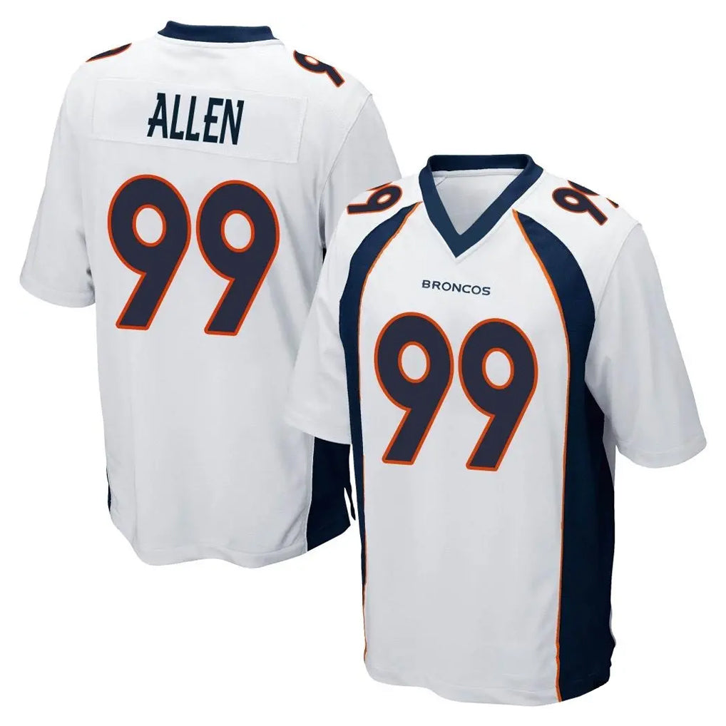 BIPIHUC D.Broncos #99 Zach Allen Player White Game Stitched Jerseys