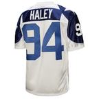 BIPIHUC D.Cowboys 1994 #94 Charles Haley Mitchell & Ness White Authentic Throwback Retired Player Stitched Puhic Jersey