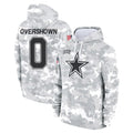 BIPIHUC D.Cowboys #0 DeMarvion Overshown Player Arctic Camo Salute to Service Hoodies Limited Game Stitched Jerseys