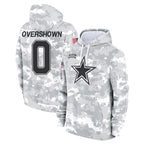 BIPIHUC D.Cowboys #0 DeMarvion Overshown Player Arctic Camo Salute to Service Hoodies Limited Game Stitched Jerseys