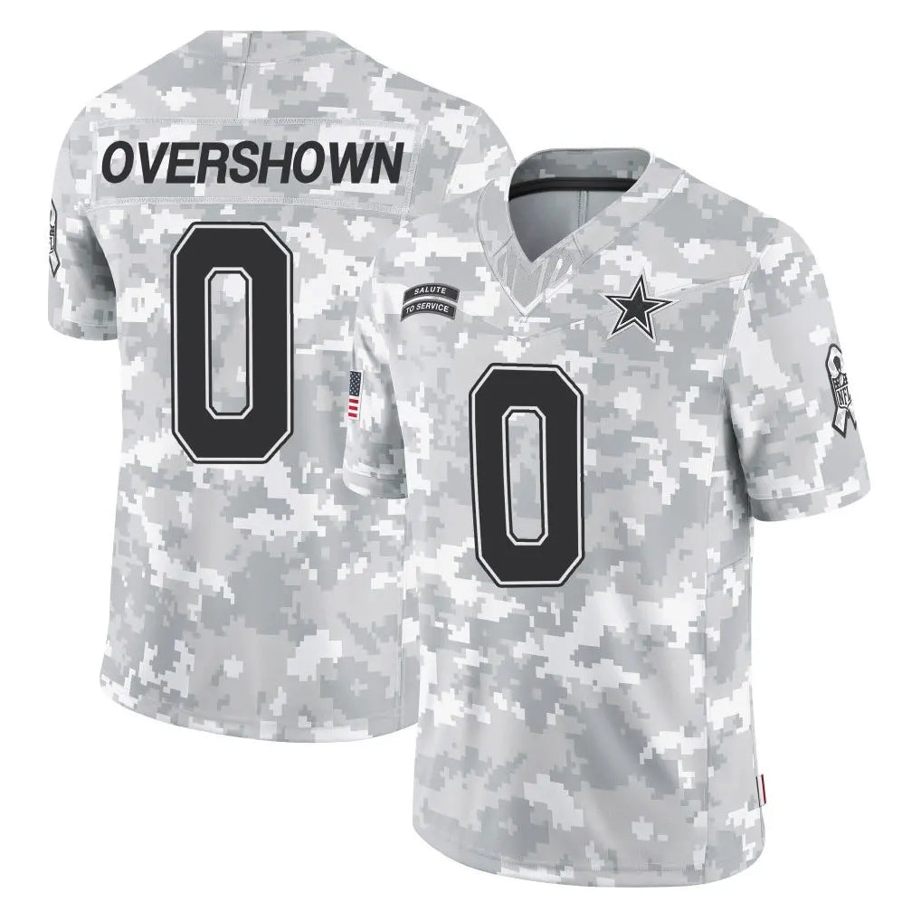 BIPIHUC D.Cowboys #0 DeMarvion Overshown Player Arctic Camo Salute to Service Limited Home Game Stitched Jerseys