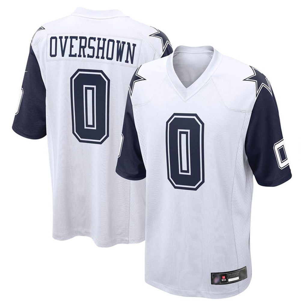 BIPIHUC D.Cowboys #0 DeMarvion Overshown Player White-Navy Home Game Stitched Jerseys