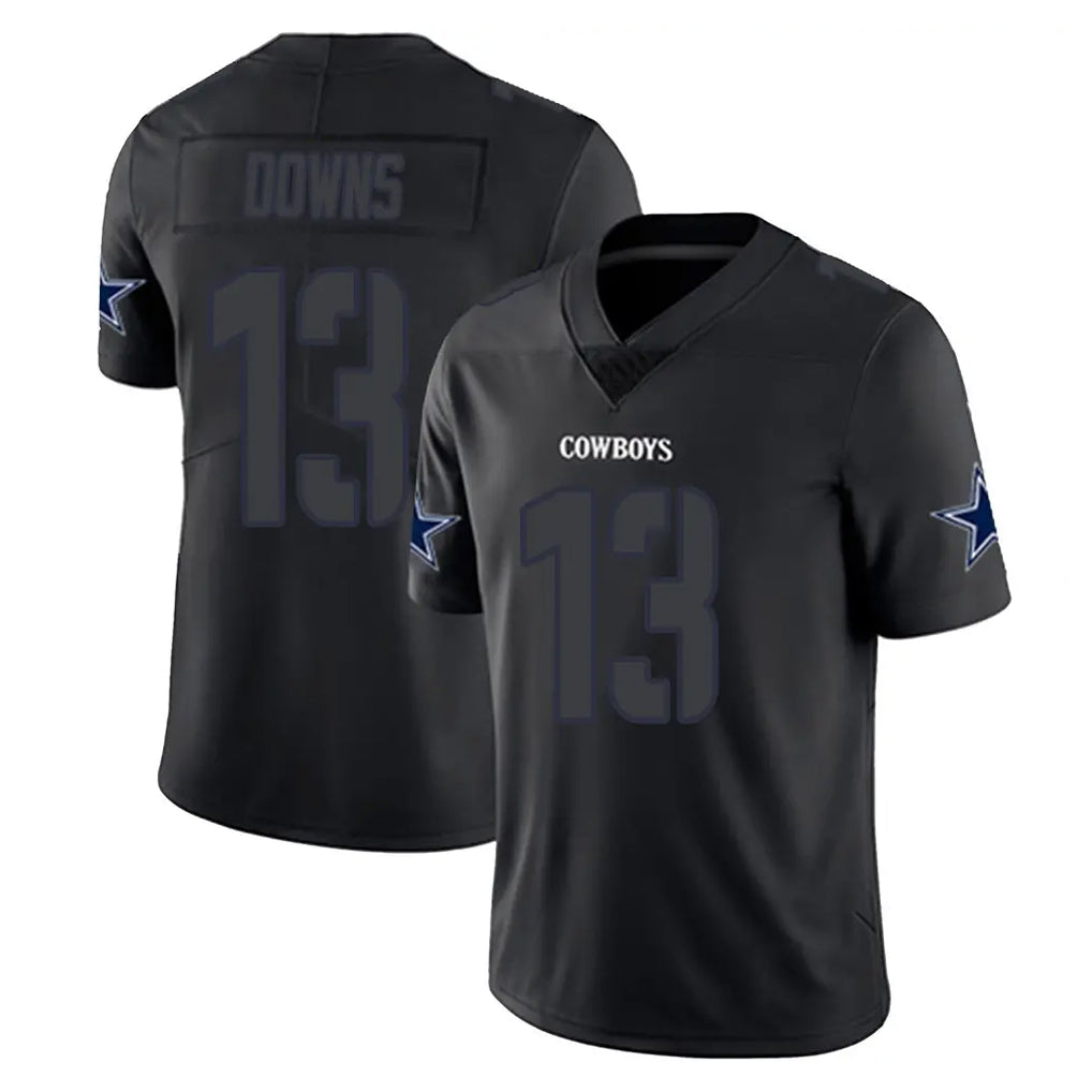 BIPIHUC D.Cowboys #13 Caleb Downs Player Black Impact Limited Home Game Stitched Jerseys