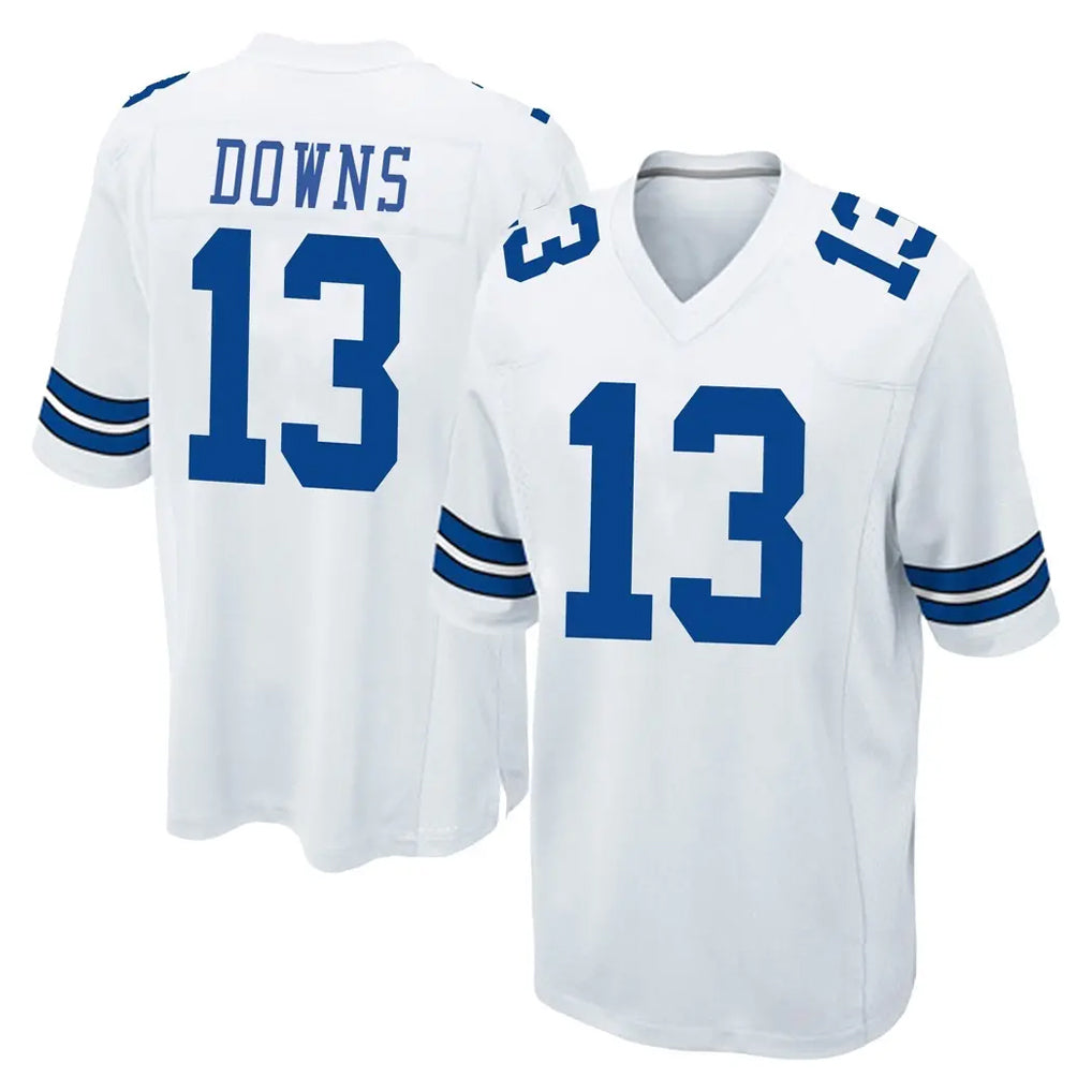 BIPIHUC D.Cowboys #13 Caleb Downs Player White Home Game Stitched Jerseys