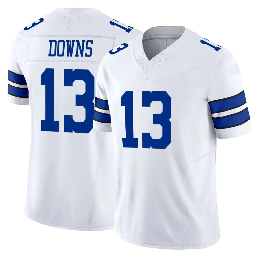 BIPIHUC D.Cowboys #13 Caleb Downs Player White Limited Vapor F.U.S.E. Home Game Stitched Jerseys
