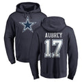 BIPIHUC D.Cowboys #17 Brandon Aubrey Player Navy Pullover Hoodies Limited Stitched Jerseys