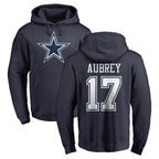 BIPIHUC D.Cowboys #17 Brandon Aubrey Player Navy Pullover Hoodies Limited Stitched Jerseys