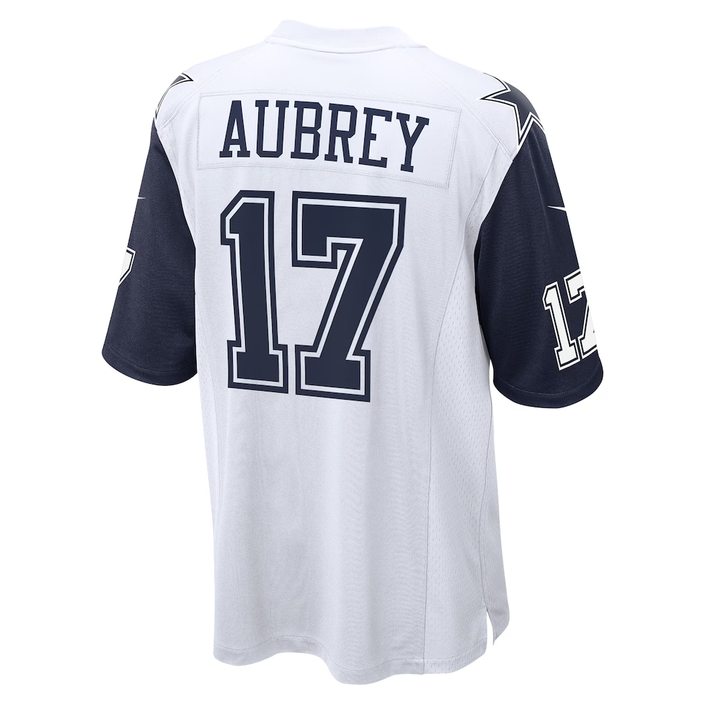BIPIHUC D.Cowboys #17 Brandon Aubrey White Alternate Game Team Stitched Jerseys
