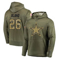 BIPIHUC D.Cowboys #26 DaRon Bland Player Olive Salute to Service Pullover Hoodies Home Game Stitched Jerseys