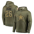 BIPIHUC D.Cowboys #26 DaRon Bland Player Olive Salute to Service Pullover Hoodies Home Game Stitched Jerseys