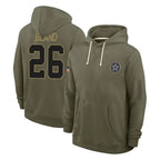 BIPIHUC D.Cowboys #26 DaRon Bland Player Olive Salute to Service Pullover Hoodies Limited Stitched Jerseys