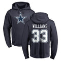 BIPIHUC D.Cowboys #33 Javonte Williams Player Navy Pullover Hoodies Limited Stitched Jerseys