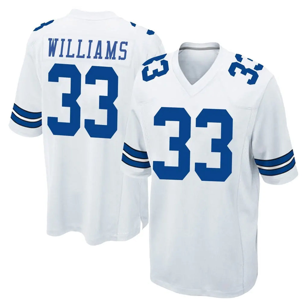 BIPIHUC D.Cowboys #33 Javonte Williams Player White Home Game Stitched Jerseys