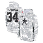 BIPIHUC D.Cowboys #34 Jalen Thompson Player Arctic Camo Salute to Service Hoodies Limited Game Stitched Jerseys