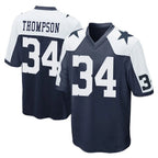 BIPIHUC D.Cowboys #34 Jalen Thompson Player Navy-White Alternate Home Game Stitched Jerseys