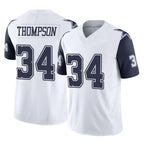 BIPIHUC D.Cowboys #34 Jalen Thompson Player White-Navy Limited Vapor F.U.S.E. Home Game Stitched Jerseys