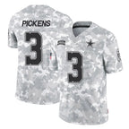 BIPIHUC D.Cowboys #3 George Pickens Player Arctic Camo Salute to Service Limited Home Game Stitched Jerseys