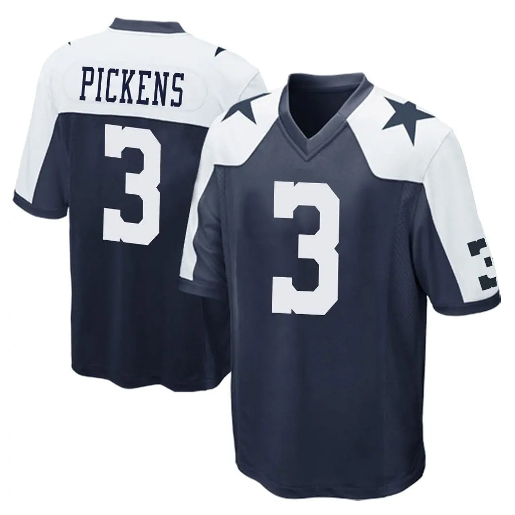BIPIHUC D.Cowboys #3 George Pickens Player Navy-White Alternate Home Game Stitched Jerseys