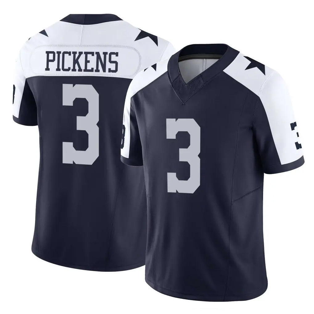 BIPIHUC D.Cowboys #3 George Pickens Player Navy-White Limited Alternate Vapor F.U.S.E. Home Game Stitched Jerseys