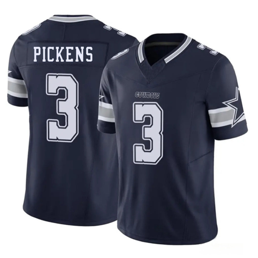 BIPIHUC D.Cowboys #3 George Pickens Player Navy Vapor F.U.S.E. Limited Stitched Jerseys