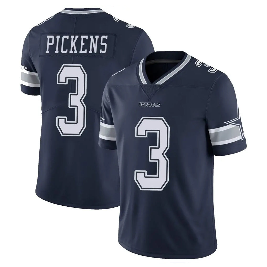 BIPIHUC D.Cowboys #3 George Pickens Player Navy Vapor Untouchable Limited Home Game Stitched Jerseys
