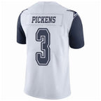 BIPIHUC D.Cowboys #3 George Pickens Player White Throwback Stitched Jerseys