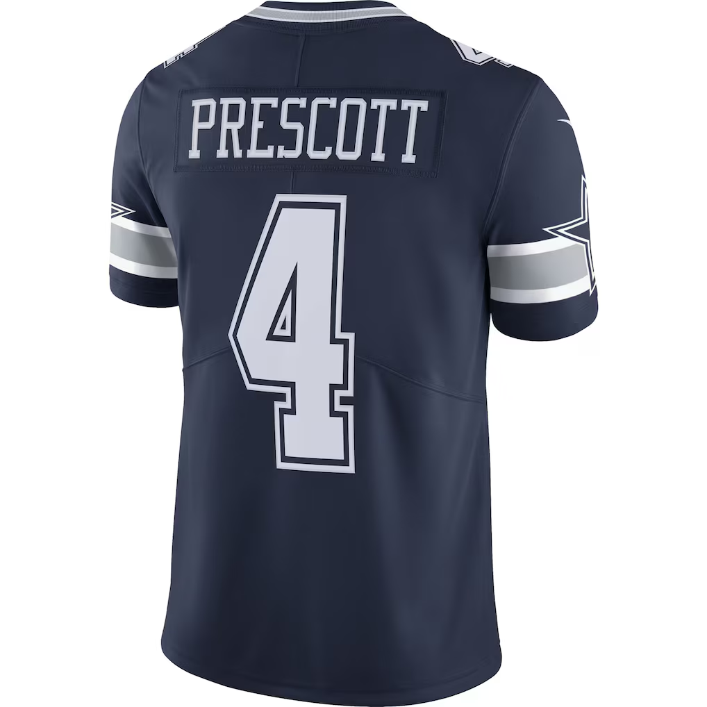 BIPIHUC D.Cowboys #4 Dak Prescott Navy Vapor F.U.S.E. Limited Stitched Jerseys