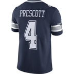BIPIHUC D.Cowboys #4 Dak Prescott Navy Vapor F.U.S.E. Limited Stitched Jerseys