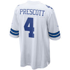BIPIHUC D.Cowboys #4 Dak Prescott Player White Home Game Stitched Jerseys