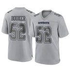 BIPIHUC D.Cowboys #52 Tyler Booker Player Gray Atmosphere Fashion Home Game Stitched Jerseys