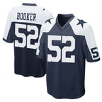 BIPIHUC D.Cowboys #52 Tyler Booker Player Navy-White Alternate Home Game Stitched Jerseys