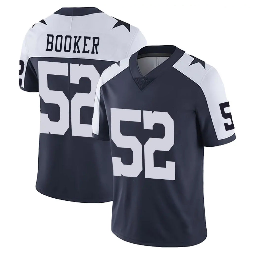 BIPIHUC D.Cowboys #52 Tyler Booker Player Navy-White Limited Alternate Vapor Untouchable Home Game Stitched Jerseys