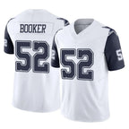 BIPIHUC D.Cowboys #52 Tyler Booker Player White-Navy Limited Vapor F.U.S.E. Home Game Stitched Jerseys