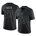 BIPIHUC D.Cowboys #73 Tyler Smith Player Black Limited Reflective Home Game Stitched Jerseys