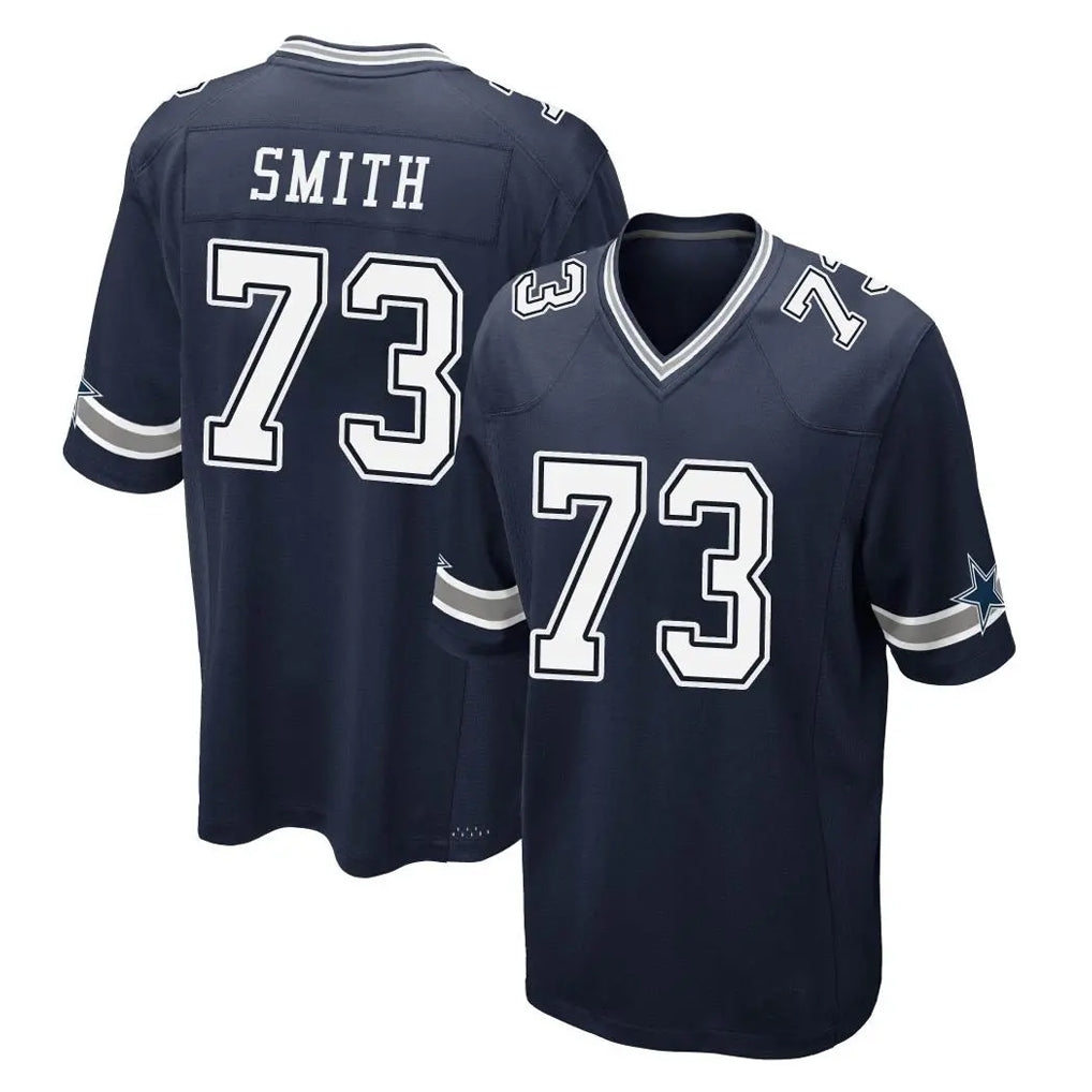 BIPIHUC D.Cowboys #73 Tyler Smith Player Navy Home Game Stitched Jerseys