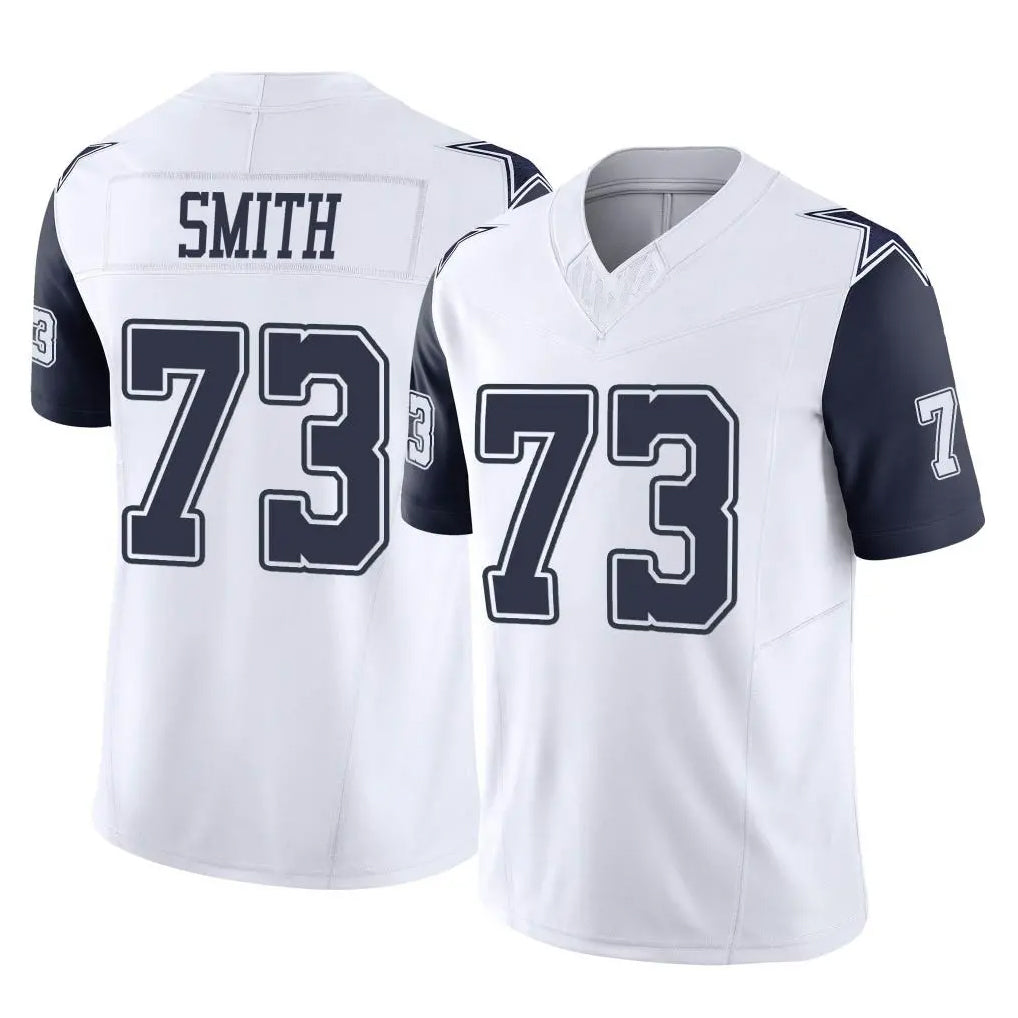 BIPIHUC D.Cowboys #73 Tyler Smith Player White-Navy Limited Vapor F.U.S.E. Home Game Stitched Jerseys